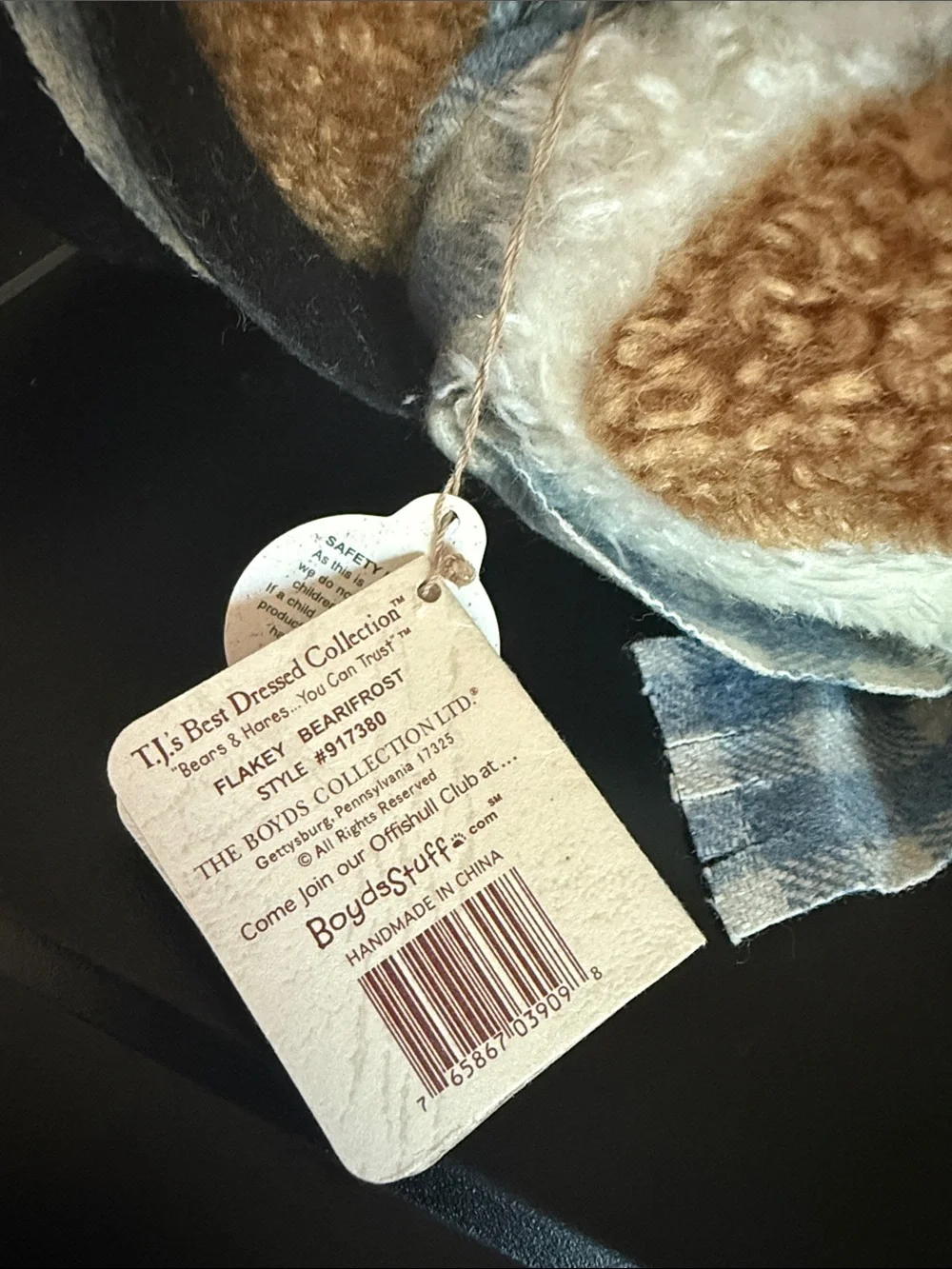 RETIRED BOYDS COLLECTION T.J.’S BEST DRESSED COLLECTION FLAKEY BEARIFROST